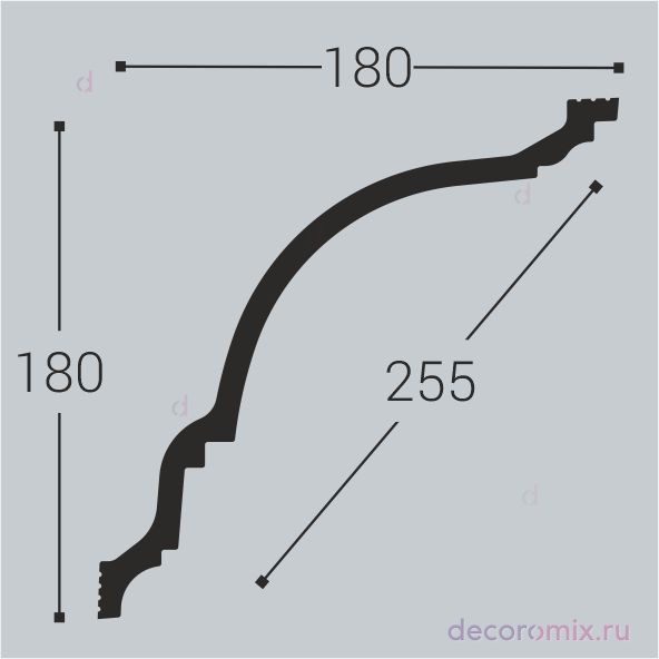 Карниз Bello-Deco XPS К 23 (180x180)