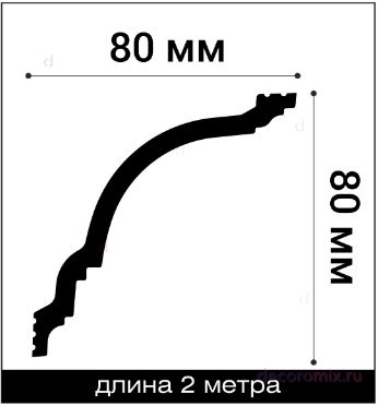 Карниз Bello-Deco XPS К 16 (80х80)