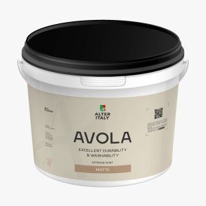 Краска Avola матовая суперстойкая белая БАЗА С 9л