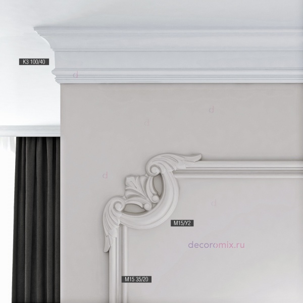 Карниз Bello-Deco XPS К 3 (100х40)