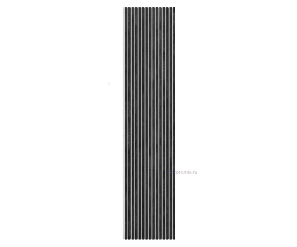 Акустическая панель, серый войлок, 2750х600х19мм, рейки МДФ дуб графит