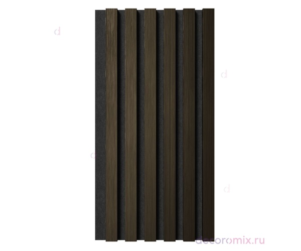 Комплект акуст.панелей, черный войлок, 600х300х19мм, рейки ЭКОПОЛИМЕР, шампань/2шт.