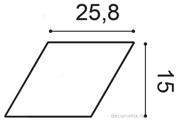 W100 ROMBUS декоративная панель Orac Decor